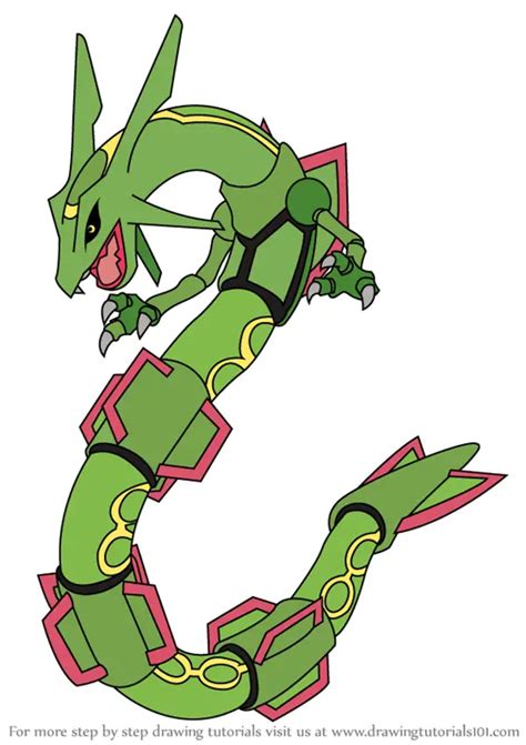 rayquaza drawing|How to draw Rayquaza .